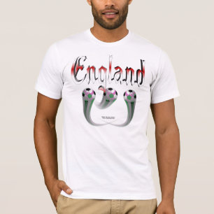 Le T-shirt des hommes du football de l'Angleterre