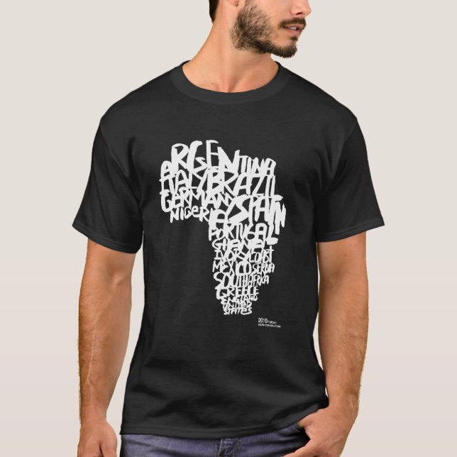 LE T-SHIRT DES HOMMES EN BASIC DE COUPE DU MONDE (Devant)