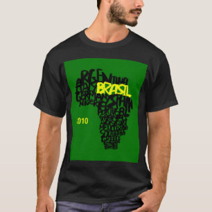 LE T-SHIRT DES HOMMES EN BASIC DU BRÉSIL DE COUPE