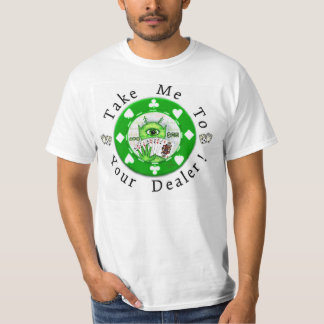 Le T-shirt des hommes étrangers de jeton de poker