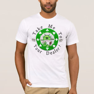 Le T-shirt des hommes étrangers de jeton de poker