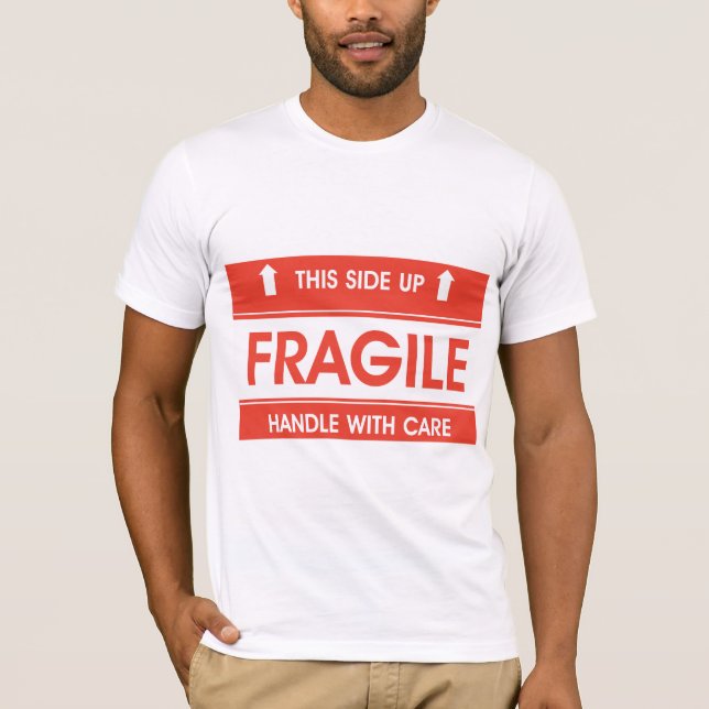 Le T-shirt des hommes fragiles de signe (Devant)