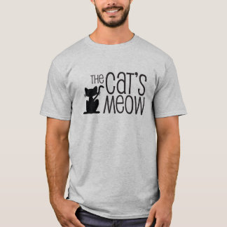 Le T-shirt des hommes gris du Meow du chat