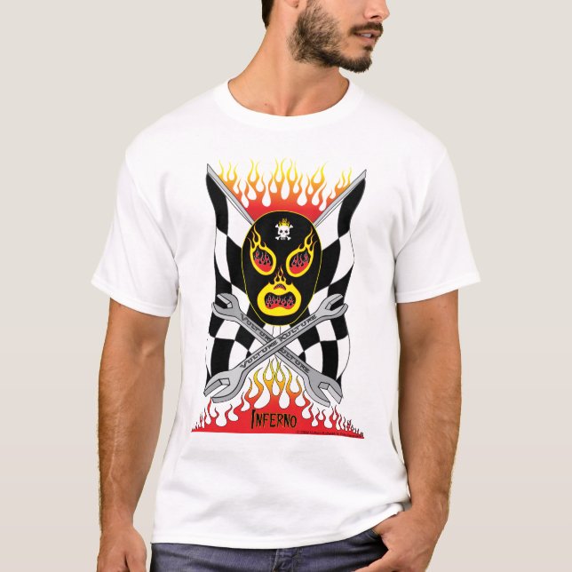 Le T-shirt des hommes mexicains de lutteur de (Devant)
