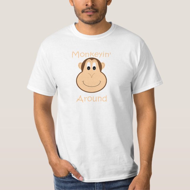 Le T-shirt des hommes mignons de chimpanzé (Devant)