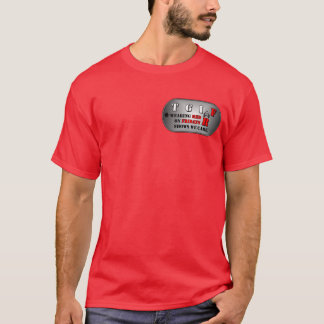 Le T-shirt des hommes rouges de vendredi