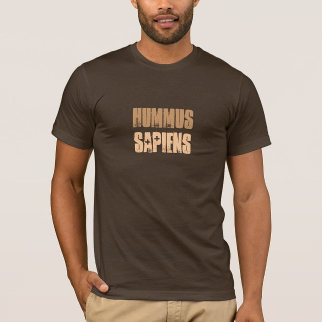 le T-shirt des hommes - sapiens de houmous (Devant)