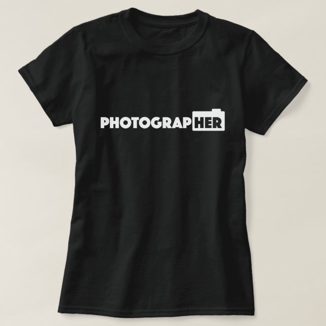 Le T-shirt des ladie de photographe (Design devant)