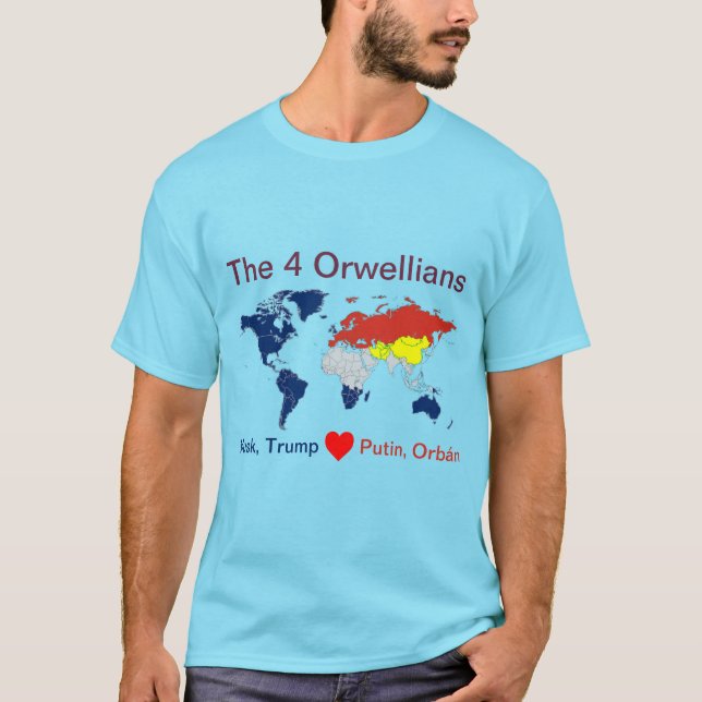 Le T-shirt des quatre orwelliens (Devant)