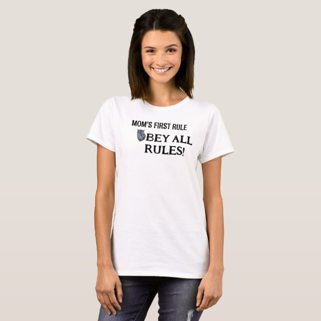 LE T-shirt DES RÈGLES DE MOM (Devant entier)