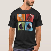 Le T-shirt d'hommes de couleurs de bière de métier