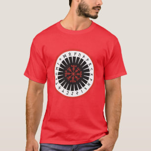 le T-shirt d'hommes rouges avec le grand emblème