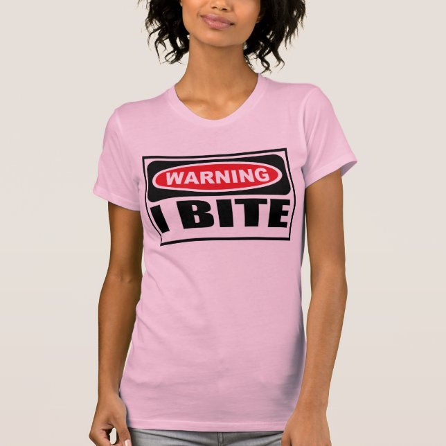Le T-shirt d'I des femmes de avertissement de (Devant)