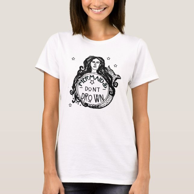 Le T-shirt Don't Drown de la sirène (Devant)