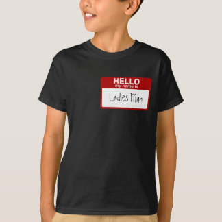 Le T-shirt drôle d'enfants, bonjour mon nom est