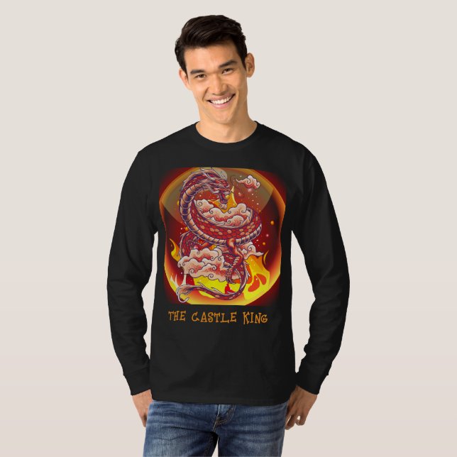 Le T-shirt du château King Fierce Dragon (Devant entier)