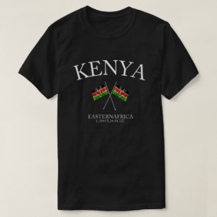 Le t-shirt du drapeau de la culture kenyane