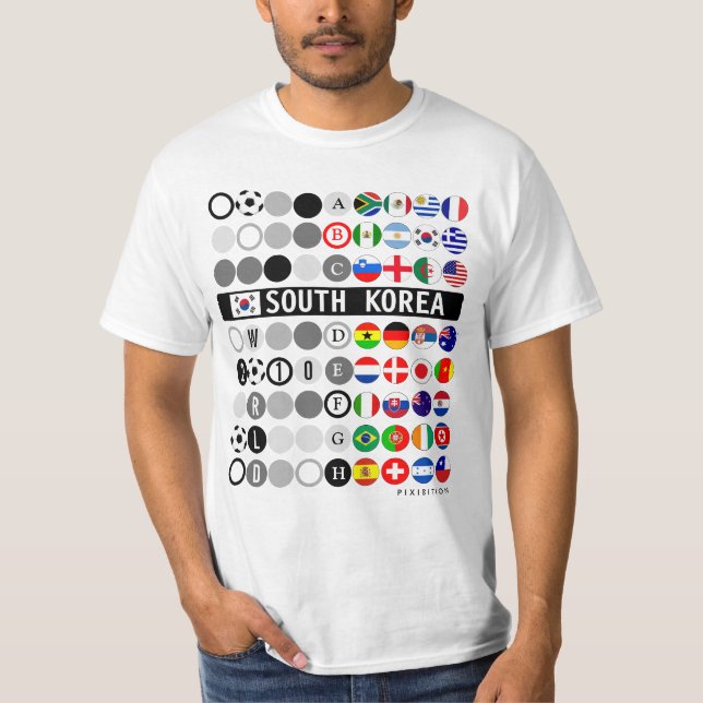 Le T-shirt du groupe B de la Coupe du monde 2010 e (Devant)