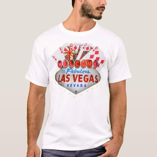 Le T-shirt du joueur de poker de Las Vegas (Devant)