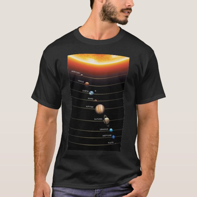 Le T-Shirt du Système Solaire (Devant)