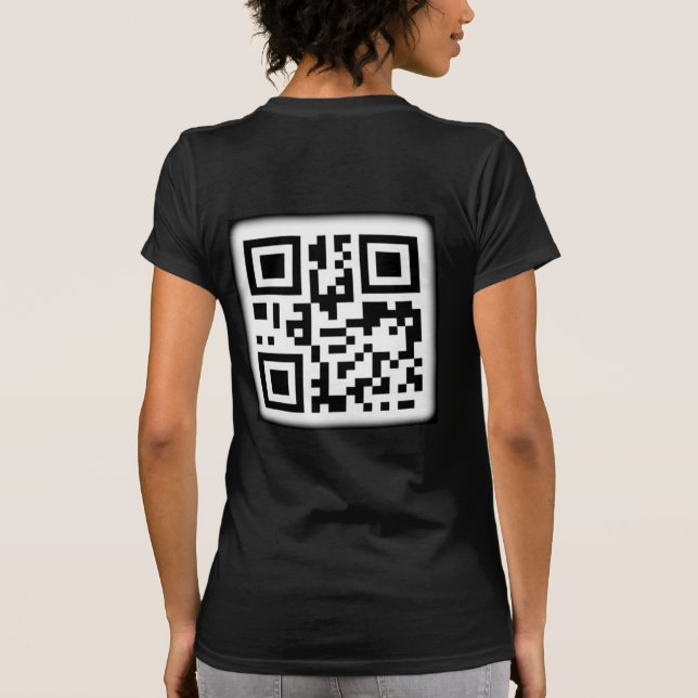 Le T-shirt élégant du code QR (Dos)