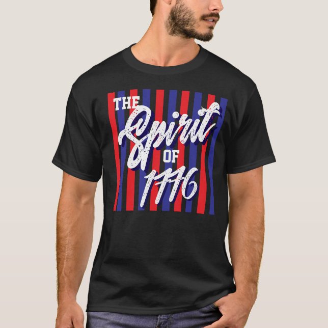 Le t-shirt esprit de 1776 4 juillet (Devant)