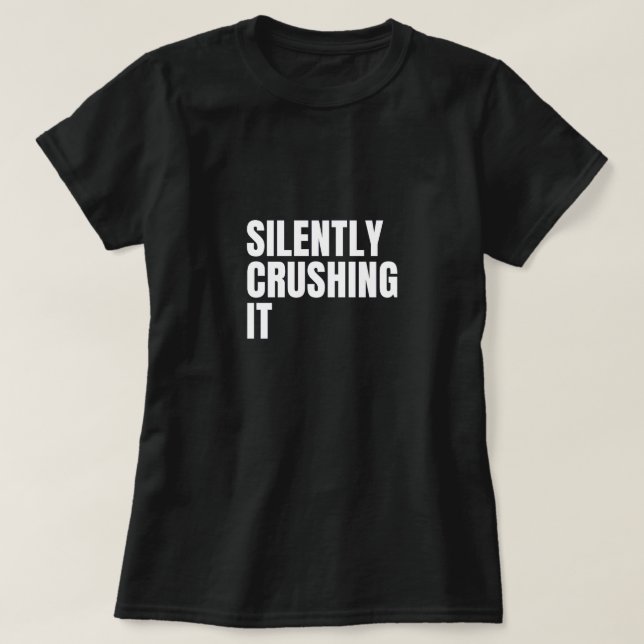 Le T-shirt féminin en silence (Design devant)