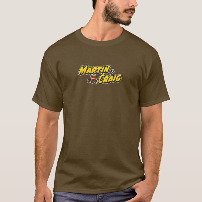 Le T-shirt foncé de base de Martin et de Craig (Devant)