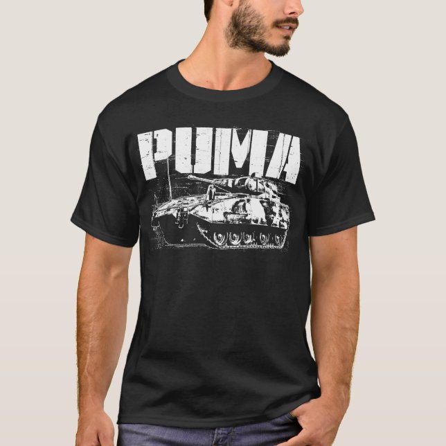Le T-shirt foncé de base des hommes du puma (IFV) (Devant)