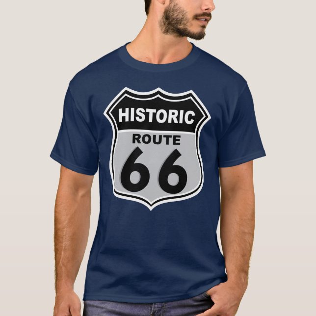 Le T-shirt foncé des 66 hommes historiques (Devant)