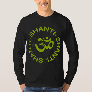 Le T-shirt foncé des hommes de l'OM Shanti Shanti