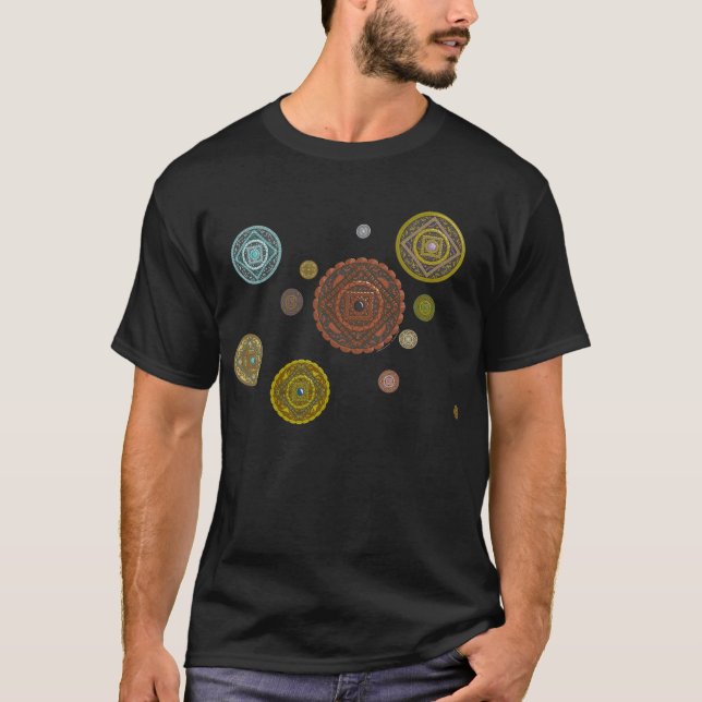 Le T-shirt foncé des hommes de zodiaque (Devant)
