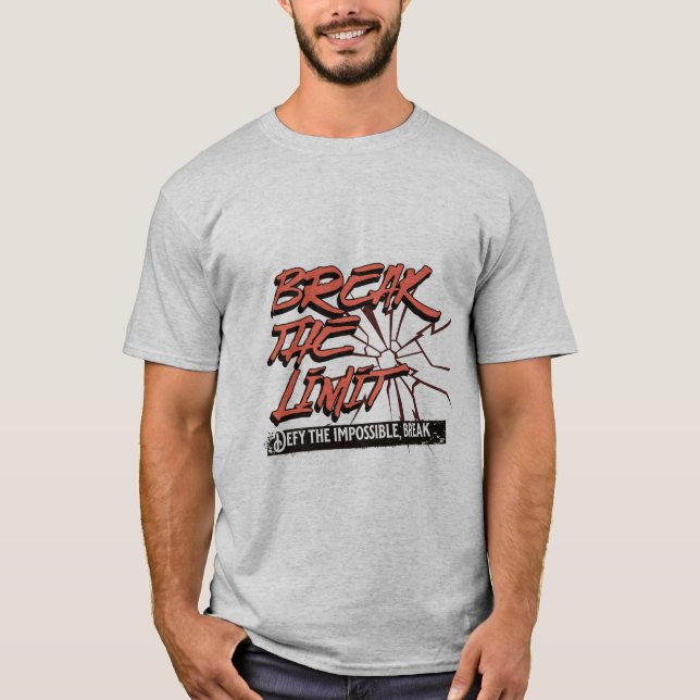 "Le T-shirt graphique Motivational 'Break the Limi (Devant)