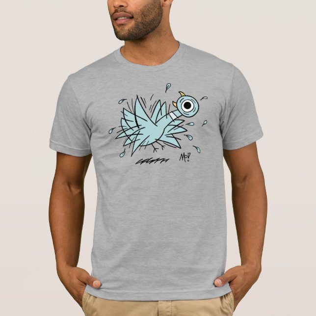 Le T-shirt Heather T-Shirt pour hommes Pigeon Frea (Devant)