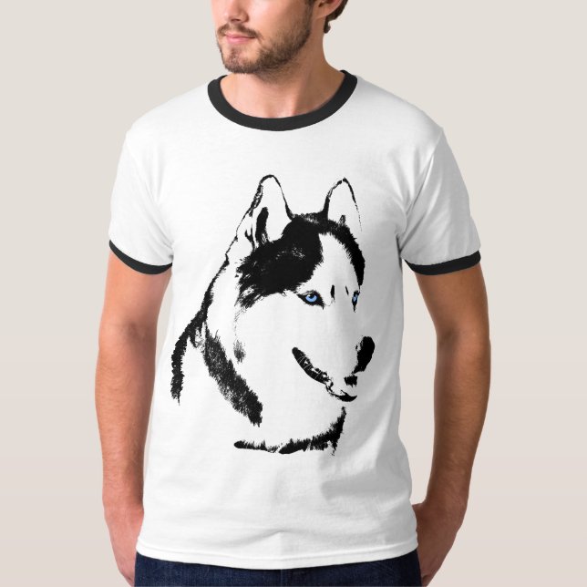 Le T-shirt Husky Husky Shirt Sled Dog Husky Shir (Devant)