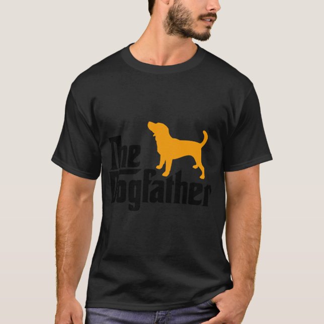 Le T-shirt idée drôle de Beagle The Dogfather (Devant)