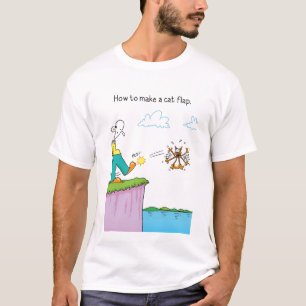 Le T-shirt impair d'aileron de chat de peloton