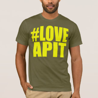 Le T-shirt jaune des hommes de #LOVEAPIT l'AUTRE