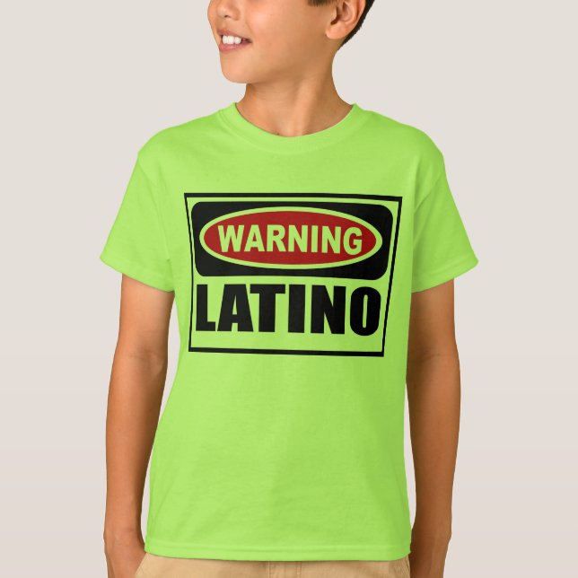 Le T-shirt LATIN de l'enfant d'avertissement (Devant)