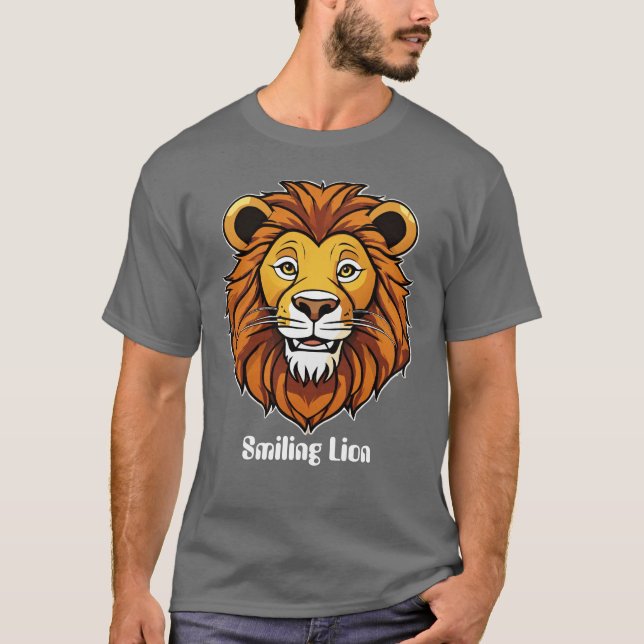 Le T-shirt Leo the Lion's Smile Design (Devant)