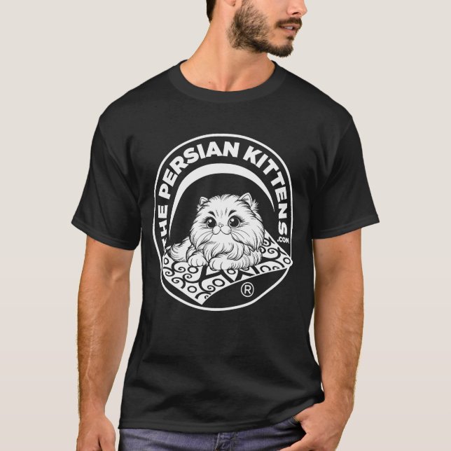 Le T-Shirt Logo Persian Kittens / Blanc (Devant)