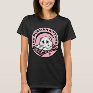 Le T-Shirt Logo Persian Kittens / Fond Rose