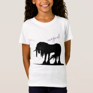 Le T-shirt mystique de la licorne noire (magique)