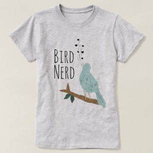 Le T-shirt nerd des femmes d'oiseau