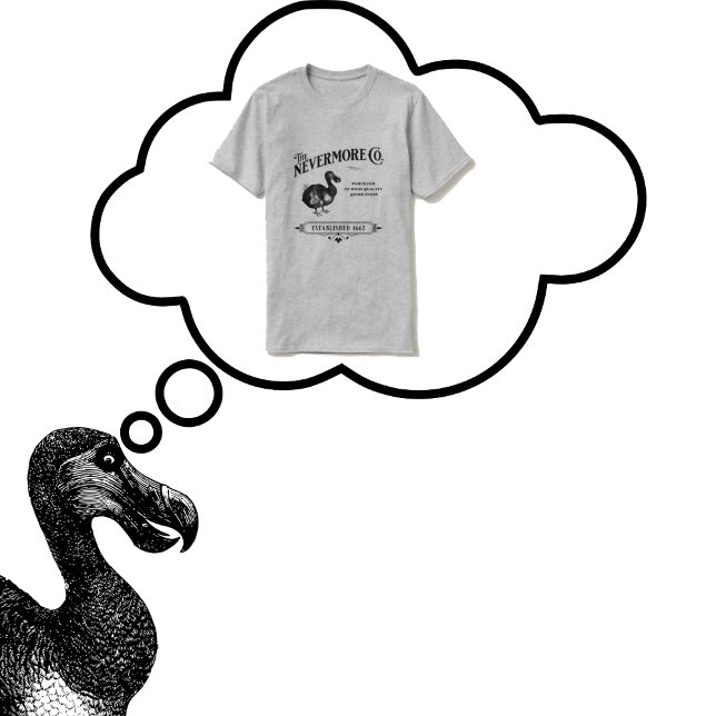 Le T-shirt Nevermore Dodo Bird (Créateur téléchargé)