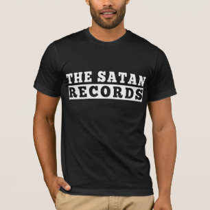 Le T-shirt noir de Satan Records