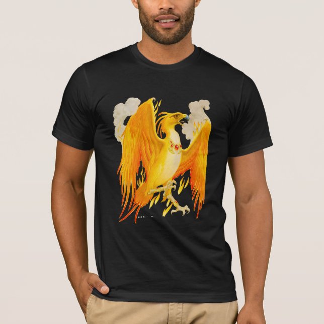 Le T-shirt noir Phoenix (Devant)