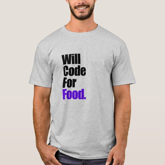 Le T-shirt pour la nourriture (Devant)