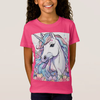"Le T-shirt rose de la licorne"