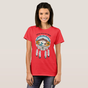 Le T-shirt ROUGE des femmes de tribu de Lipan